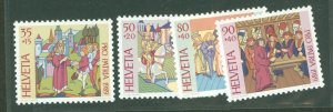 Switzerland #B550-553 Mint (NH) Single (Complete Set)