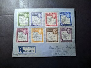 1948 British Falkland Islands Dependencies Cover South Georgia to Stanley