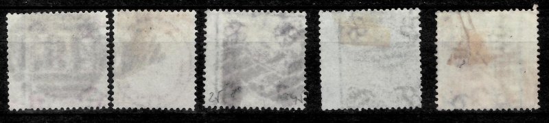 Great Britain QV 1865 3d - 1 shilling set ☀ Used