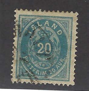 Iceland SC#17 Used VF SCV$67.50....Fill a Great Spot!