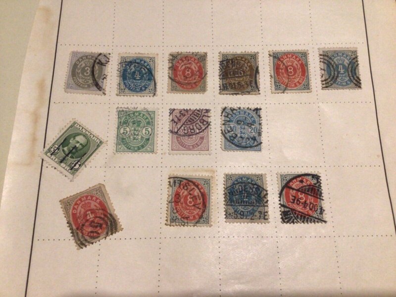 Denmark mounted mint  and used stamps A10110