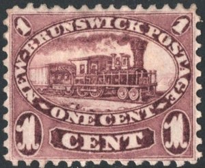 New Brunswick SC#6 1¢ Steam Locomotive (1860) MH