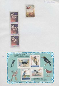 Belarus Bangladesh Bardsey Belgium BIRDS MNH MH Used (Apx 80+Stamps) ( PK696