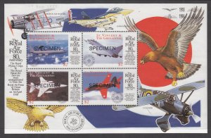 St Vincent 2633 Airplanes Specimen Souvenir Sheet MNH VF