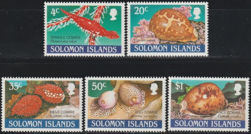 EDSROOM-19327 Solomon Islands 666-670 MNH 1990 Complete Seashells