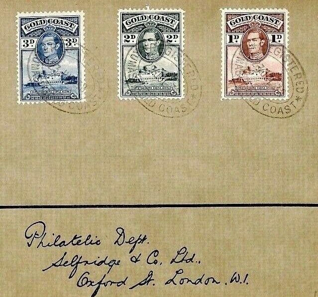 Gold Coast *Kumasi* 1938 Cover EARLY KGVI Stamps {samwells-covers} CS279