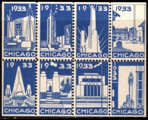 1933 US Poster Stamp A Century of Progress International Exposition Chicago