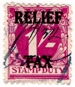 (I.B) Australia - NSW Revenue : Relief Tax 1/-