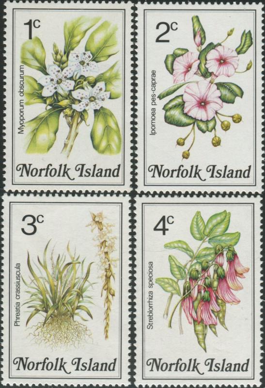 Norfolk Island 1984 SG318-321 Flowers MNH