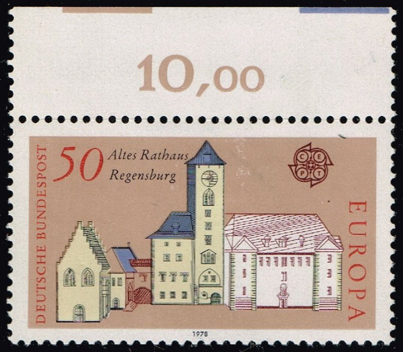 Germany #1271 Regensburg City Hall; Unused (2Stars)