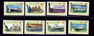 Bhutan 574-81 MNH 1986 Statue of Liberty (107)(ad3911)