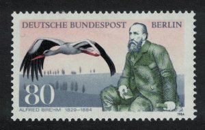 Berlin Stork Bird Death Centenary of Brehm Zoologist 1984 MNH SG#B684