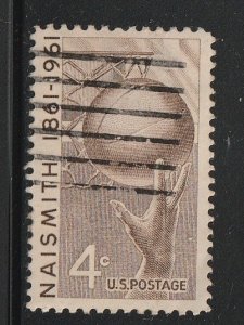 US 1961 Basketball Sc 1189 Used A3483