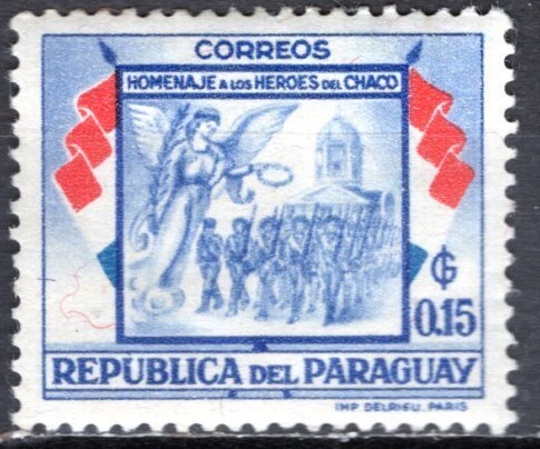 Paraguay 1957 Sc. 510 MLH Single Stamp Central South