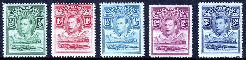 Basutoland - Scott #18//22 - MH - SCV $1.50