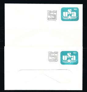 U586 REGULAR, U586 WINDOW, P. O. FRESH ENVELOPES, UNUSED