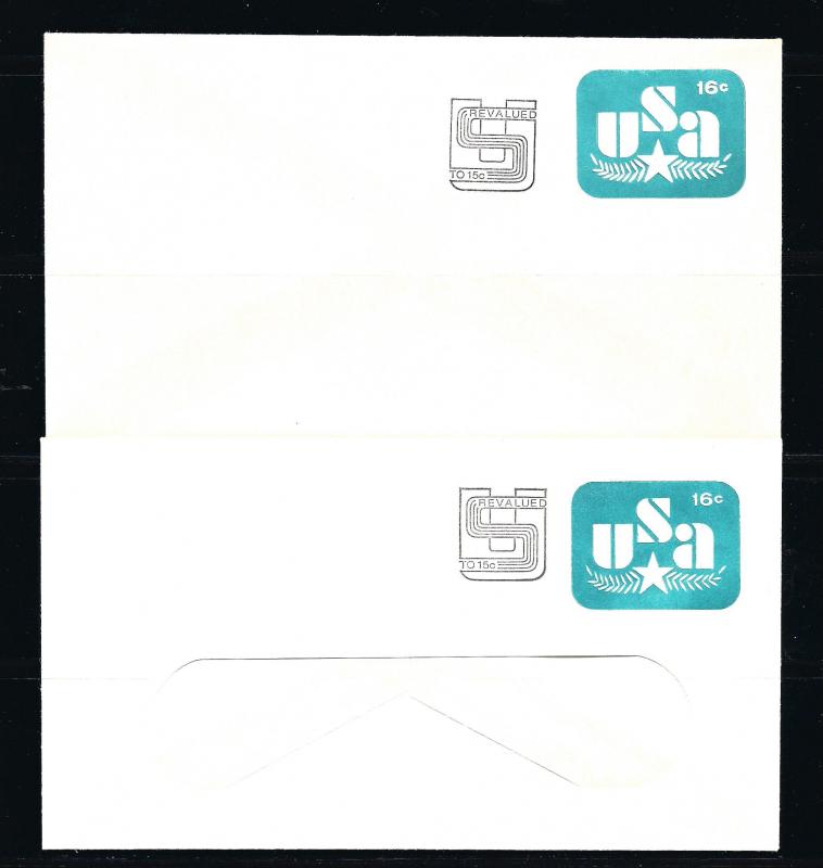 U586 REGULAR, U586 WINDOW, P. O. FRESH ENVELOPES, UNUSED