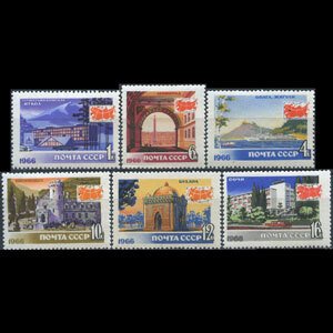 RUSSIA 1966 - Scott# 3226-31 Resort Areas Set of 6 LH