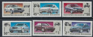 Bulgaria 3674-79 MNH 1992 Automobiles (ak4028)
