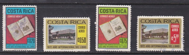 Costa Rica # C545-548, International Book Year, Used, 1/2 Cat.