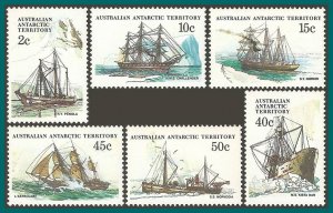 AAT 1981 Ships 3, MNH L38,L40,L42,L48,L49,L50,SG38,SG40,SG42,SG48,SG49,SG50