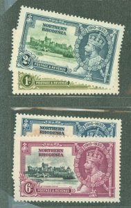 Northern Rhodesia #18-21  Single (Complete Set) (Jubilee)