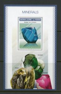 SIERRA LEONE MINERALS SOUVENIR SHEET MINT NH