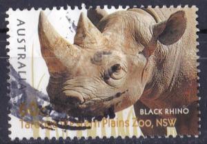 Australia 2012 Zoos 60c Rhino Sheet Used -