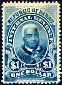 Hawaii #R11 Internal Revenue $1 Rebublic of Hawaii.
