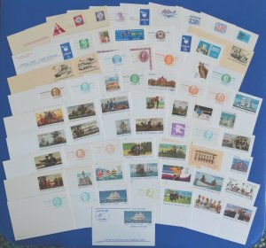 1956-2003 UX44//UX400 nearly complete set of 158 postal cards, no booklets, nice