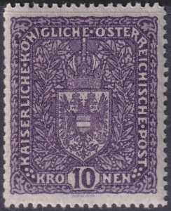 Austria 1916 Sc 163 MNH** deep violet