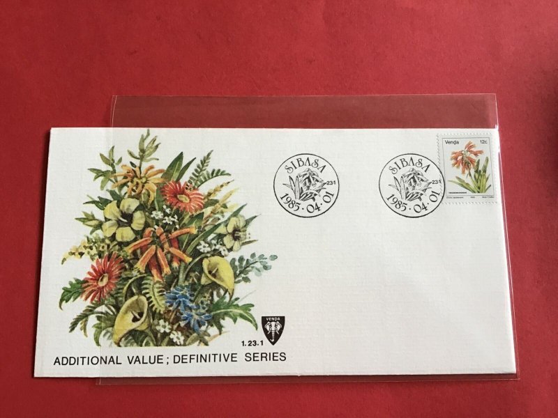 Venda 1985 Additional Value Botanical Gardens   stamp  cover R34588 