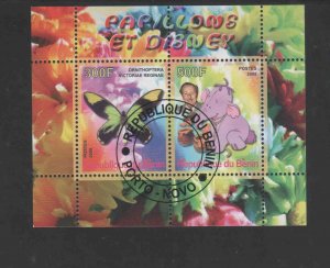 BENIN  2008  WALT DISNEY   MINT VF NH  O.G CTO S/S (BN6 )