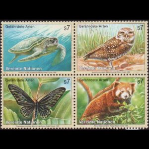 UN-VIENNA 1998 - Scott# 238a Endang.Species Set of 4 NH