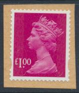 GB Security Machin £1 SG U2912 SC# MH386 Used No Souce/ no Date Code   