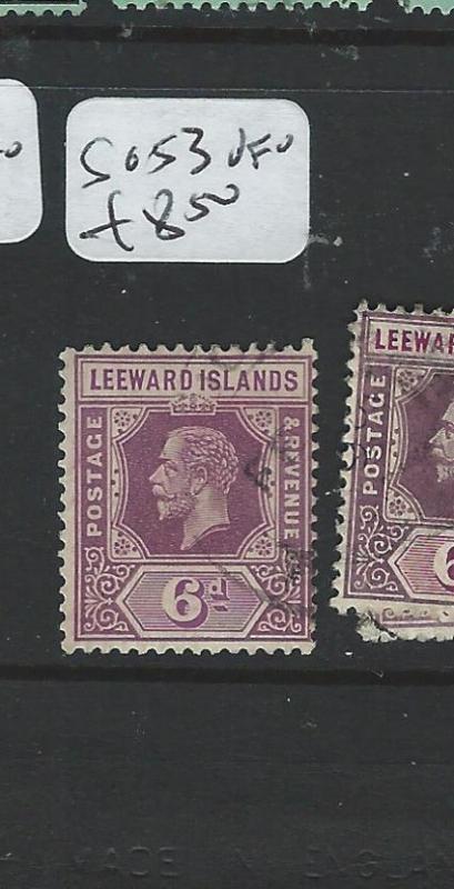 LEEWARD ISLANDS (P0606BB) KGV 6D  SG53   VFU