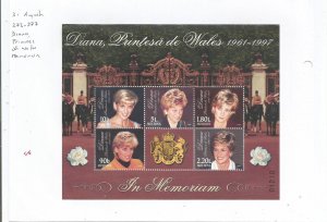 MOLDOVA - 1998 - Princess Diana, In Memorium - Perf Souv Sheet - M L H
