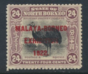 North Borneo SG 271 SC#  149a * MVLH  OPT Exhibition 1922 see details & scans...