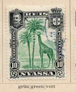 Nyassa 1901 Early Issue Fine Used 10r. NW-186893