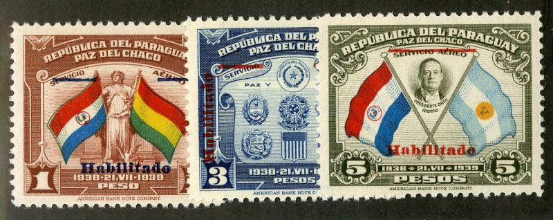 PARAGUAY 388-90 MNH BIN $.90