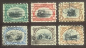 US Stamps-SC# 294 - 299 - Used  - SCV = $119.00