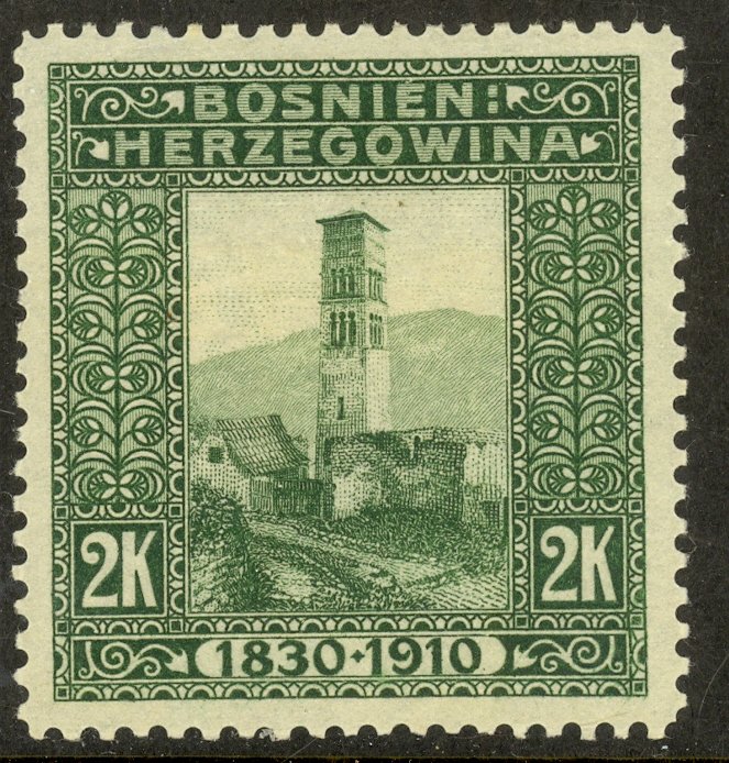 BOSNIA AND HERZEGOVINA 191 2K FRANZ JOSEPH Birthday Jubilee Issue Sc 60 MHR