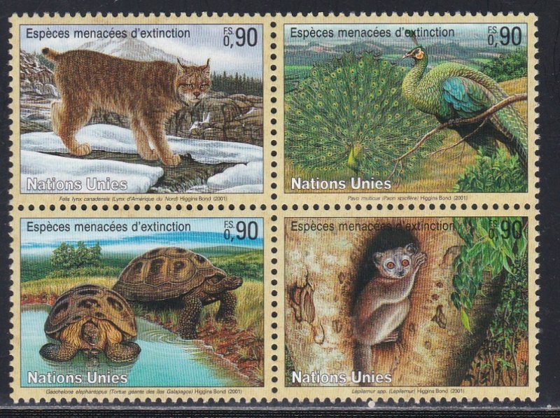 United Nations - Geneva #  370a, Endangered Species, NH, 1/2 Cat.