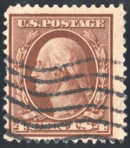 SC#377 4¢ Washington Single (1911) Used