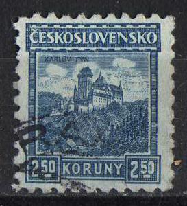 Czechoslovakia   #135  - castle -  Used