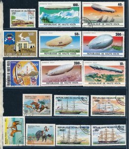D393500 Upper Volta Nice selection of VFU Used stamps