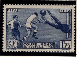 FRANCE Scott 349 MH* 1938 World Cup Soccer stamp CV$13.50