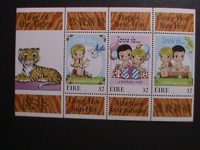 IRELAND-1998 SC#1100b -YEAR OF THE LOVELY TIGHER-GREETING STAMPS - MNH S/S VF