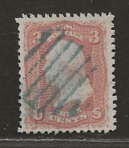 UNITED STATES  SC# 65 BLUE CANCEL   FVF/U