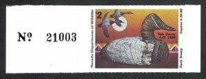 #1, Nevada State Duck stamp, SCV $45